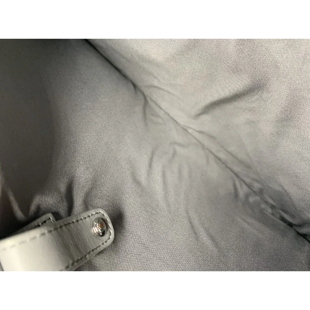 TUMI Nylon Tote Bag Laptop Travel Bag Gray Double Handles Zip Pockets Women's L - Picture 5 of 13